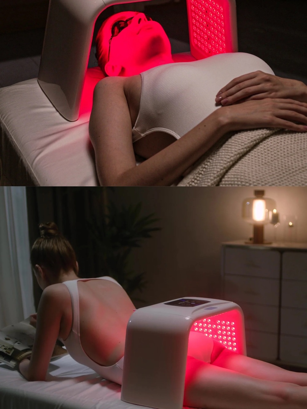 LED Light Therapy Machine - White with Red Light - Picture 3 of 7